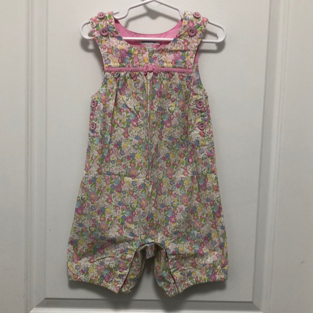 JoJo Maman Bebe girls  floral romper 18-24 month